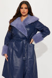 On A Pedestal Trench Coat - Navy