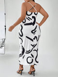 SXY Plus Graphic Print Cami Dress