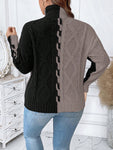 Essnce Plus Two Tone Drop Shoulder Sweater