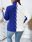 Essnce Plus Two Tone Drop Shoulder Sweater