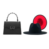 Fedora Hat With Matching Purse Sets