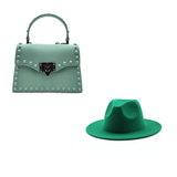 Fedora Hat With Matching Purse Sets