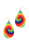 Teardrop Multi Color Hook Earring