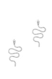 Swirl Snake Metal Earring