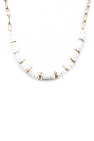 Two Tone Color Bead Necklace